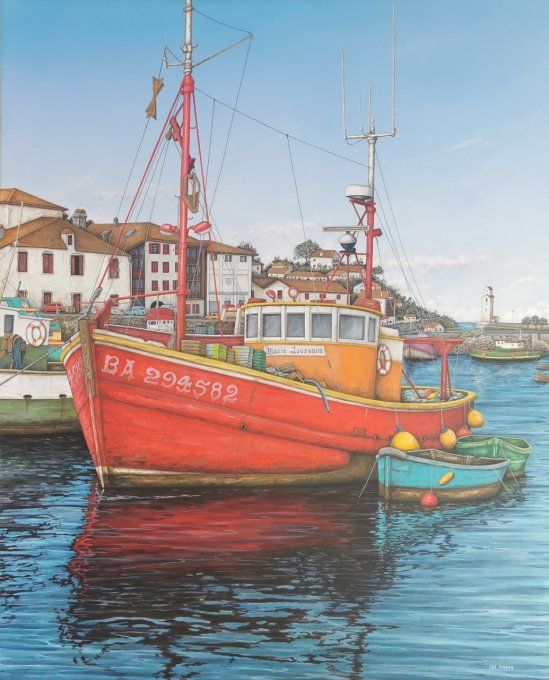 Chalutiers dans le port de Saint-Jean